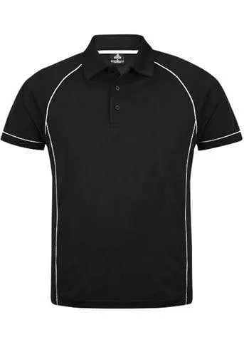 Aussie Pacific Men's Endeavour Work Polo Shirt 1310 Casual Wear Aussie Pacific Black/White S